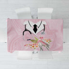 Aussie Nurse RN Pink Cockatoo Tablecloth