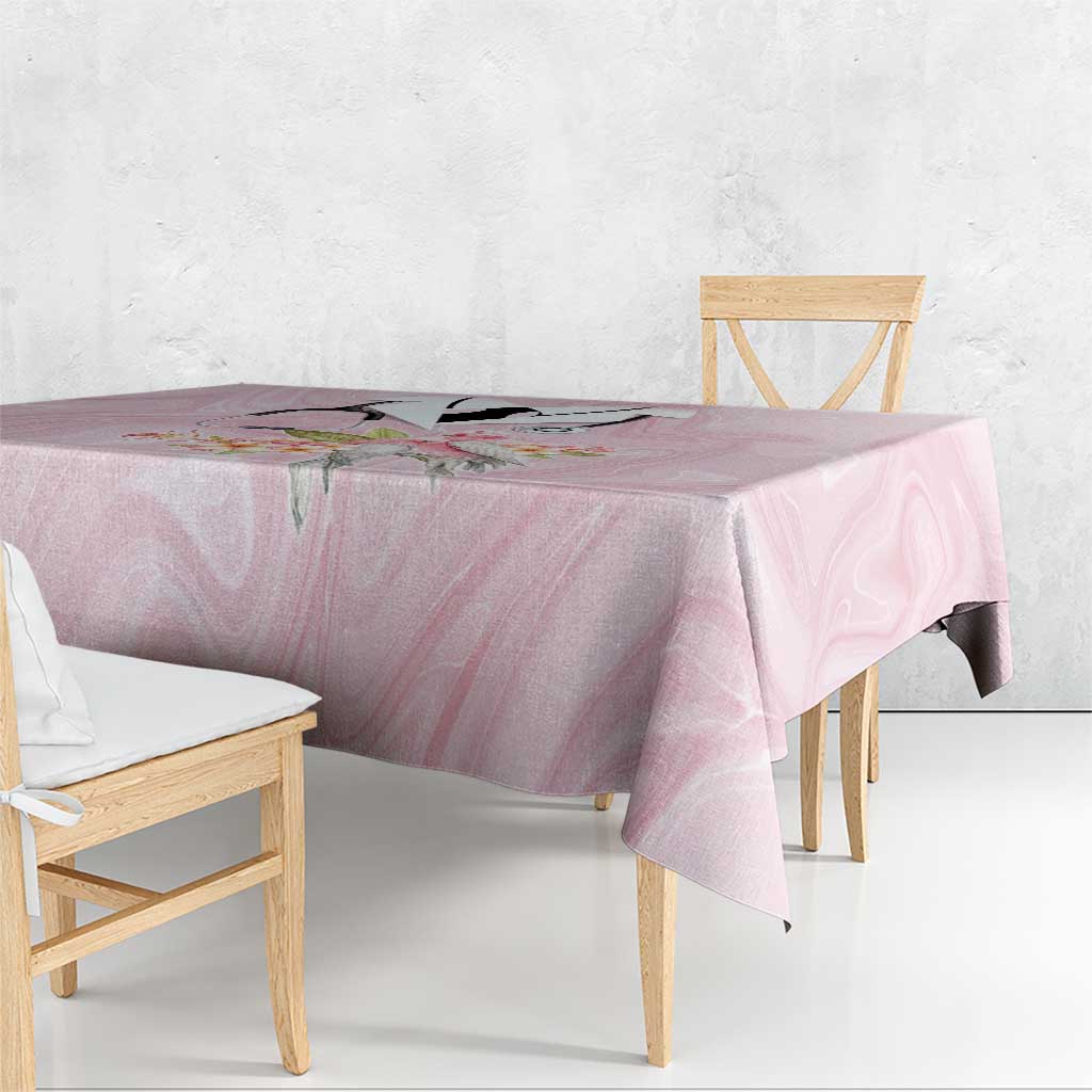 Aussie Nurse RN Pink Cockatoo Tablecloth