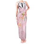 Aussie Nurse RN Pink Cockatoo Tank Maxi Dress