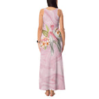 Aussie Nurse RN Pink Cockatoo Tank Maxi Dress