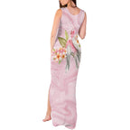Aussie Nurse RN Pink Cockatoo Tank Maxi Dress