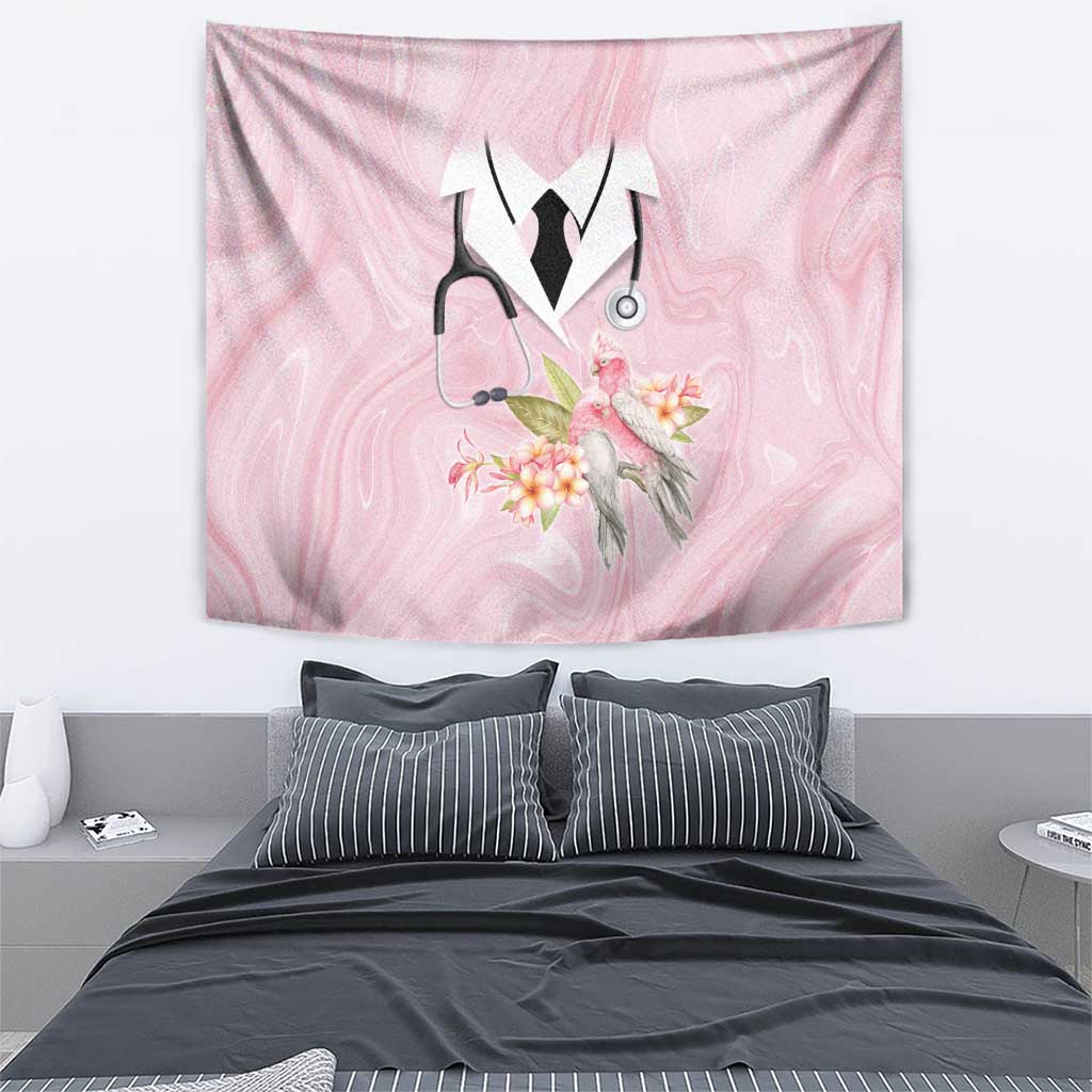 Aussie Nurse RN Pink Cockatoo Tapestry