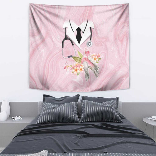Aussie Nurse RN Pink Cockatoo Tapestry