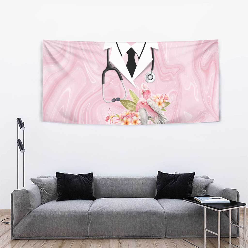 Aussie Nurse RN Pink Cockatoo Tapestry