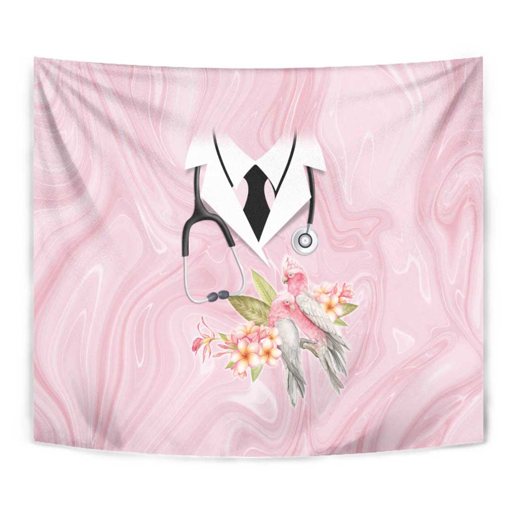 Aussie Nurse RN Pink Cockatoo Tapestry