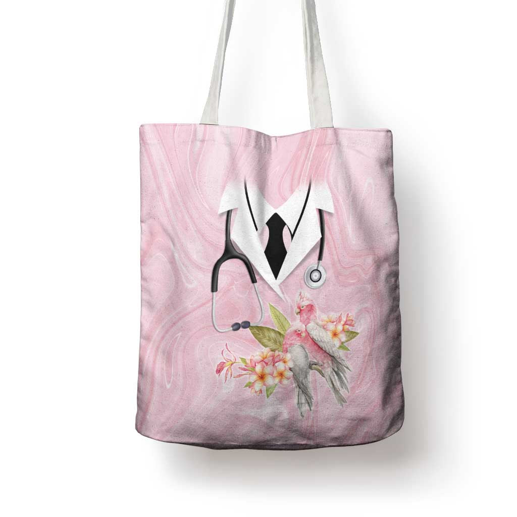 Aussie Nurse RN Pink Cockatoo Tote Bag