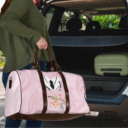 Aussie Nurse RN Pink Cockatoo Travel Bag