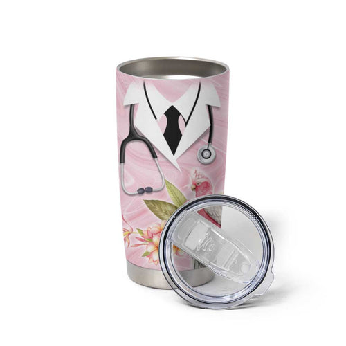 Aussie Nurse RN Pink Cockatoo Tumbler Cup