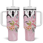 Aussie Nurse RN Pink Cockatoo Tumbler With Handle