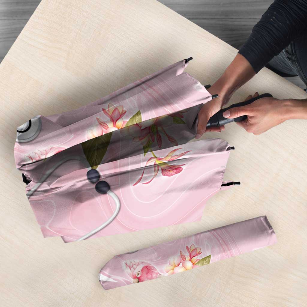 Aussie Nurse RN Pink Cockatoo Umbrella