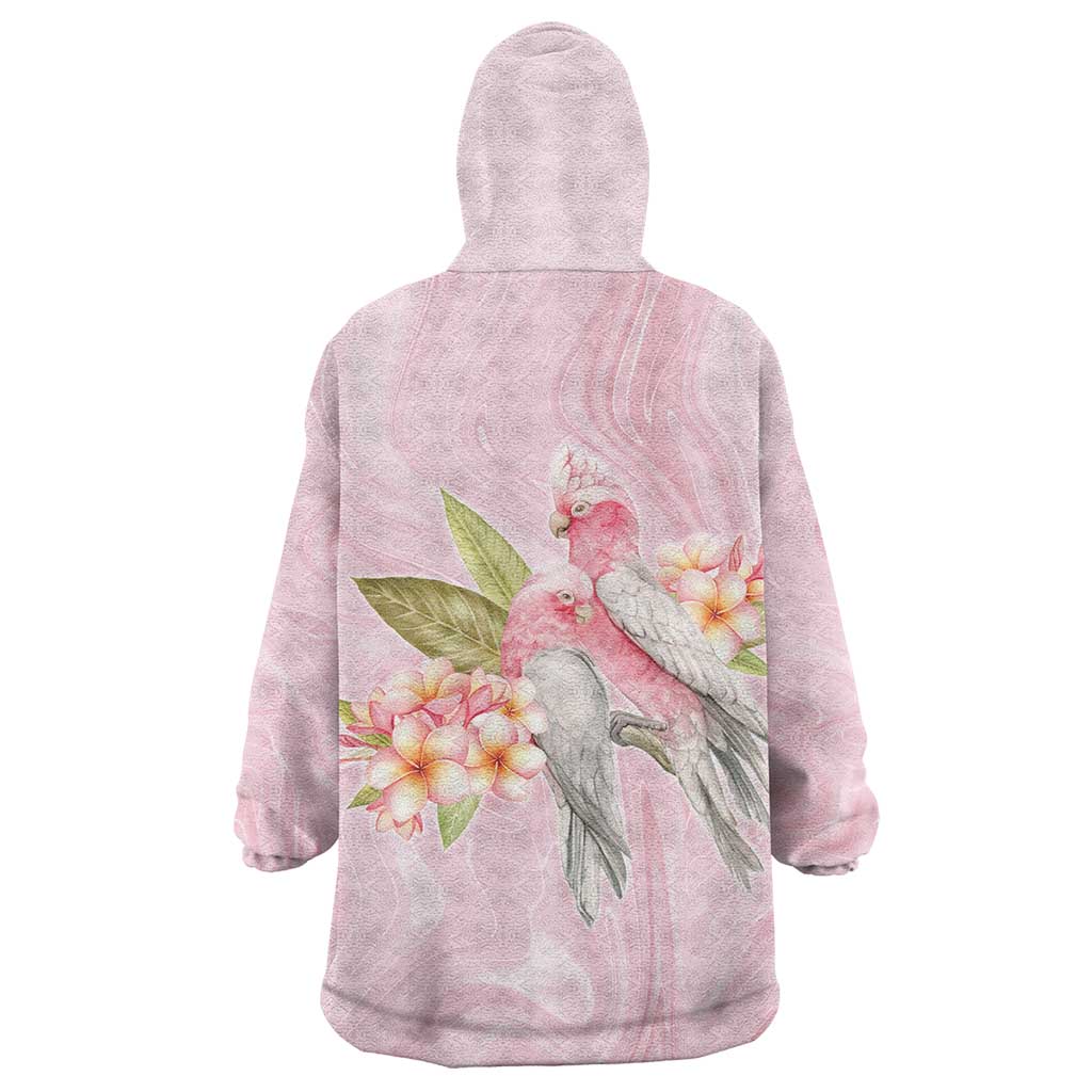 Aussie Nurse RN Pink Cockatoo Wearable Blanket Hoodie