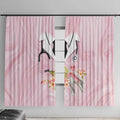 Aussie Nurse RN Pink Cockatoo Window Curtain