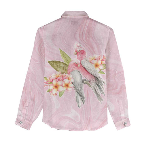 Aussie Nurse RN Pink Cockatoo Women Casual Shirt