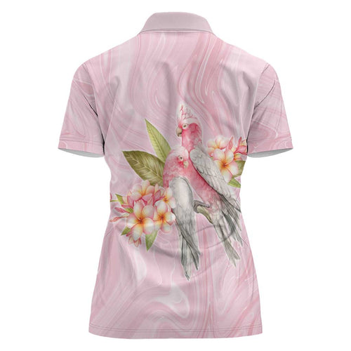Aussie Nurse RN Pink Cockatoo Women Polo Shirt
