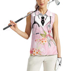 Aussie Nurse RN Pink Cockatoo Women Sleeveless Polo Shirt