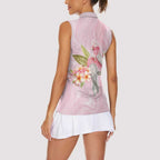 Aussie Nurse RN Pink Cockatoo Women Sleeveless Polo Shirt
