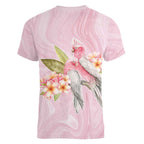 Aussie Nurse RN Pink Cockatoo Women V-Neck T-Shirt