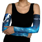 New Zealand Nurses RN Personalised Arm Sleeves Galaxy Stethoscope Maori Motif