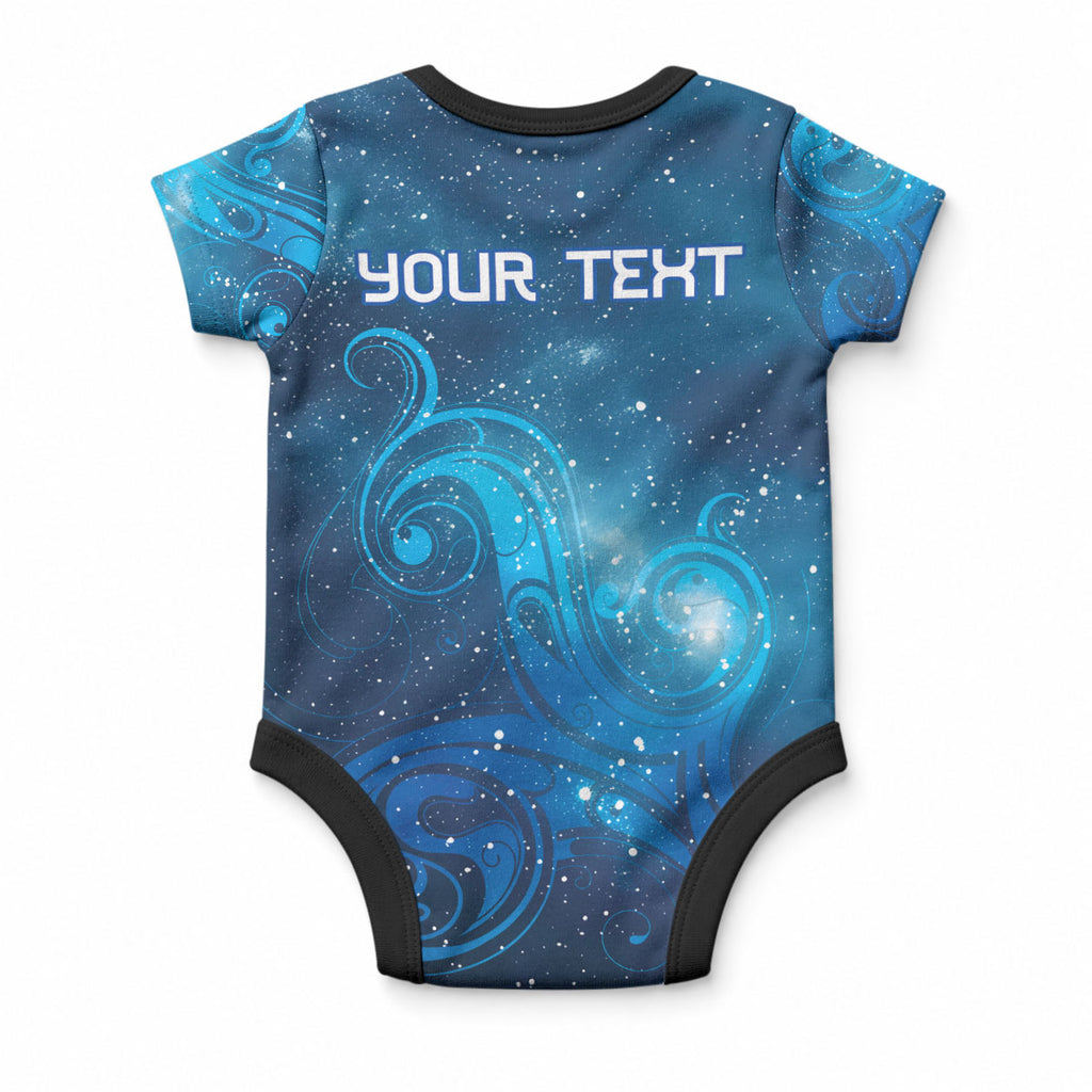 New Zealand Nurses RN Personalised Baby Onesie Galaxy Stethoscope Maori Motif