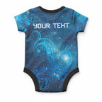 New Zealand Nurses RN Personalised Baby Onesie Galaxy Stethoscope Maori Motif