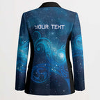 New Zealand Nurses RN Personalised Blazer Galaxy Stethoscope Maori Motif