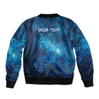 New Zealand Nurses RN Personalised Bomber Jacket Galaxy Stethoscope Maori Motif