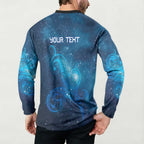 New Zealand Nurses RN Personalised Button Sweatshirt Galaxy Stethoscope Maori Motif