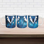 New Zealand Nurses RN Personalised Ceramic Mug Galaxy Stethoscope Maori Motif