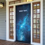 New Zealand Nurses RN Personalised Door Cover Galaxy Stethoscope Maori Motif
