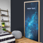 New Zealand Nurses RN Personalised Door Cover Galaxy Stethoscope Maori Motif