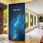 New Zealand Nurses RN Personalised Door Cover Galaxy Stethoscope Maori Motif