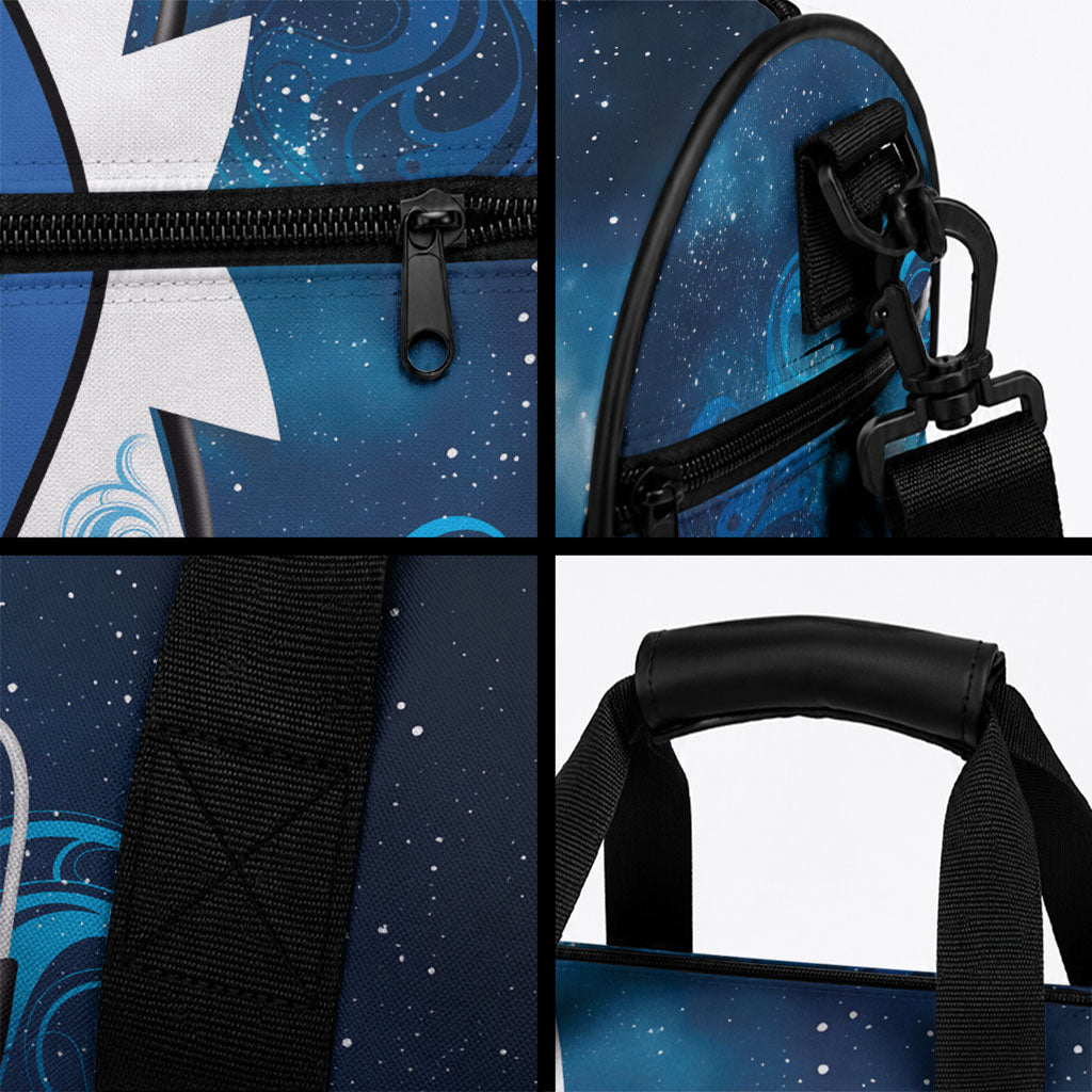 New Zealand Nurses RN Duffle Bag Galaxy Stethoscope Maori Motif