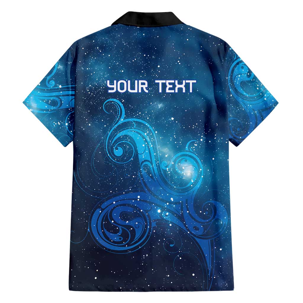 New Zealand Nurses RN Personalised Family Matching Off Shoulder Short Dress and Hawaiian Shirt Galaxy Stethoscope Maori Motif