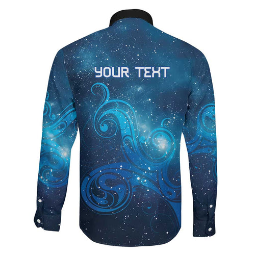 New Zealand Nurses RN Personalised Family Matching Tank Maxi Dress and Hawaiian Shirt Galaxy Stethoscope Maori Motif