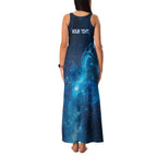 New Zealand Nurses RN Personalised Family Matching Tank Maxi Dress and Hawaiian Shirt Galaxy Stethoscope Maori Motif