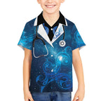 New Zealand Nurses RN Personalised Hawaiian Shirt Galaxy Stethoscope Maori Motif