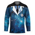 New Zealand Nurses RN Personalised Hockey Jersey Galaxy Stethoscope Maori Motif