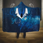 New Zealand Nurses RN Hooded Blanket Galaxy Stethoscope Maori Motif