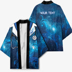 New Zealand Nurses RN Personalised Kimono Galaxy Stethoscope Maori Motif