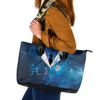 New Zealand Nurses RN Leather Tote Bag Galaxy Stethoscope Maori Motif