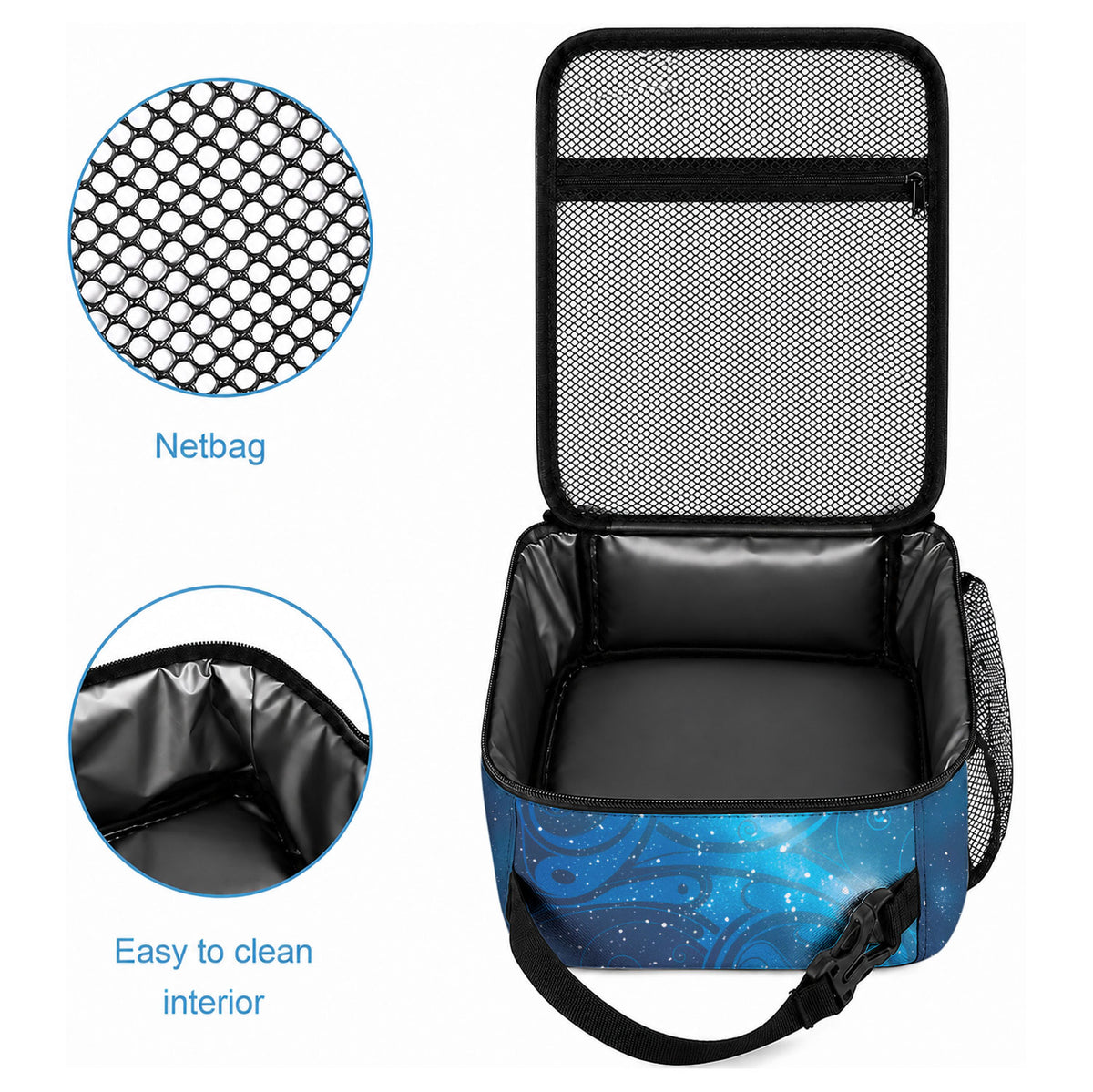 New Zealand Nurses RN Lunch Bag Galaxy Stethoscope Maori Motif