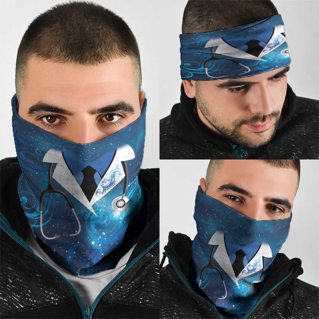New Zealand Nurses RN Neck Gaiter Galaxy Stethoscope Maori Motif