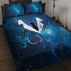 New Zealand Nurses RN Quilt Bed Set Galaxy Stethoscope Maori Motif