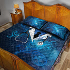 New Zealand Nurses RN Quilt Bed Set Galaxy Stethoscope Maori Motif