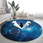 New Zealand Nurses RN Round Carpet Galaxy Stethoscope Maori Motif