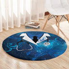 New Zealand Nurses RN Round Carpet Galaxy Stethoscope Maori Motif