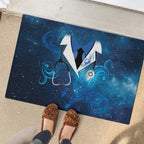 New Zealand Nurses RN Rubber Doormat Galaxy Stethoscope Maori Motif