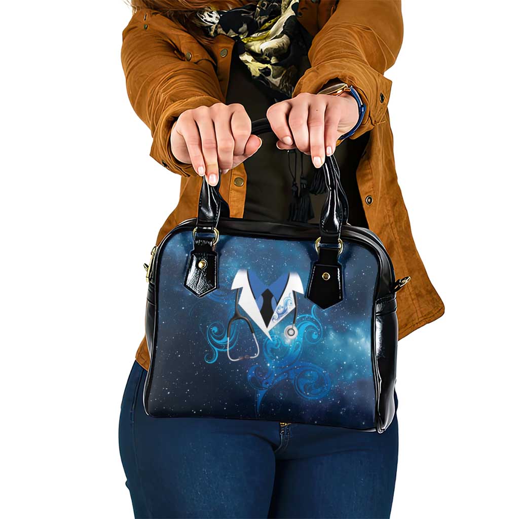 New Zealand Nurses RN Shoulder Handbag Galaxy Stethoscope Maori Motif