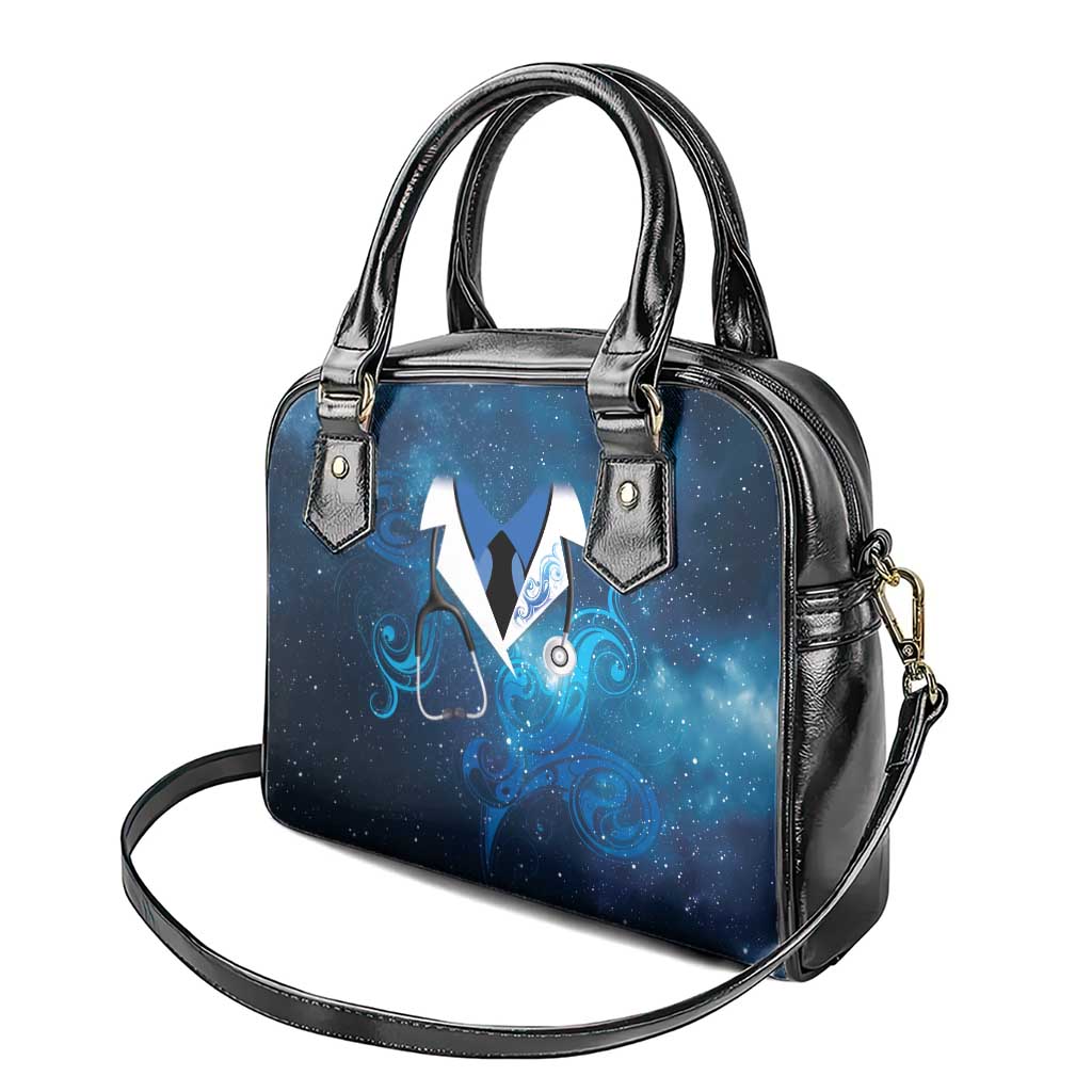 New Zealand Nurses RN Shoulder Handbag Galaxy Stethoscope Maori Motif