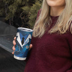 New Zealand Nurses RN Personalised Tumbler Cup Galaxy Stethoscope Maori Motif